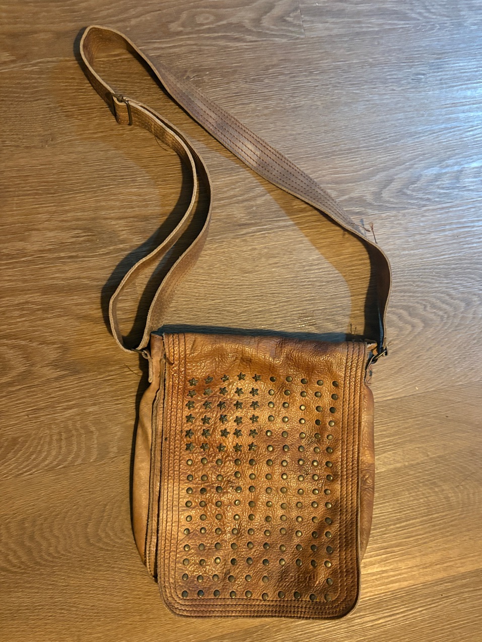 Bed Stu Brown Studded Leather Crossbody Bag — image 2 of 5
